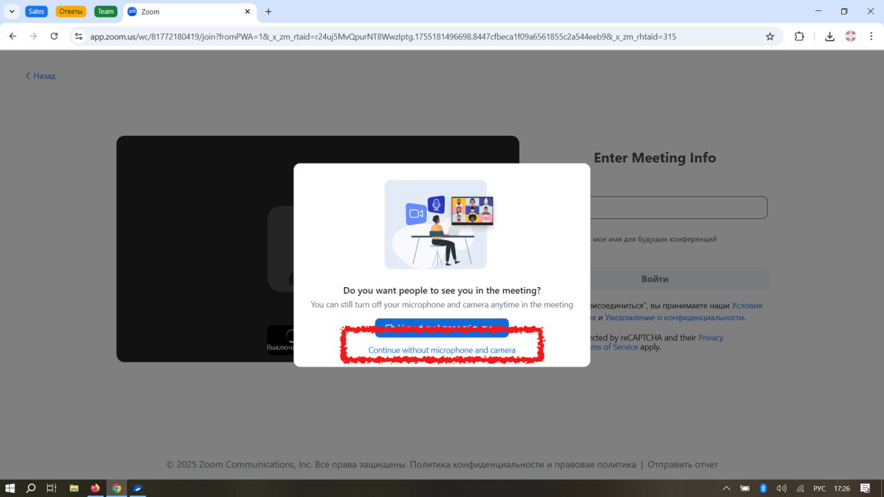 Микрофон и камера