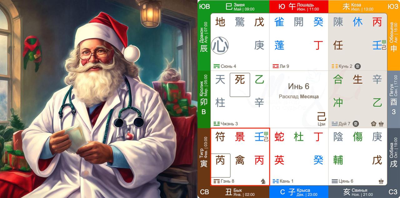 Здоровье в раскладах Ци Мэнь на декабрь 2024