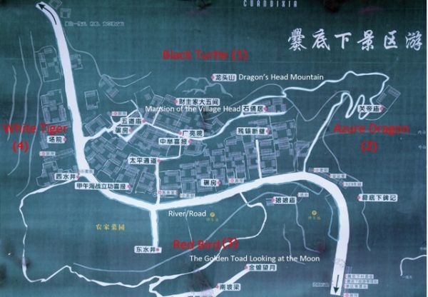 Фэн Шуй идеальная модель &laquo;Четырёх Животных&raquo;